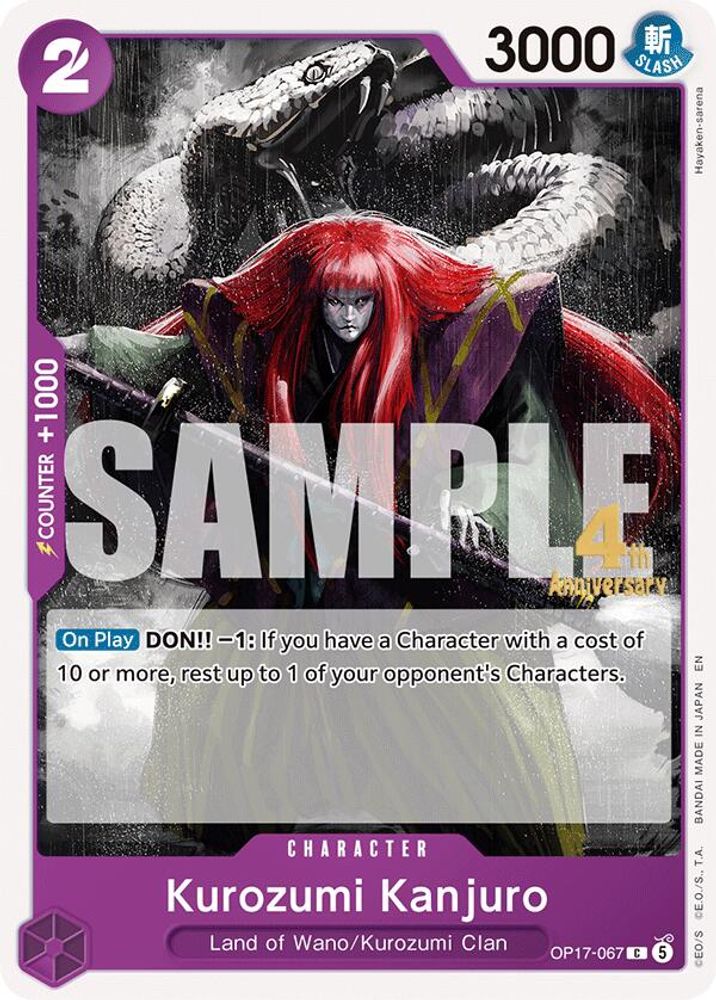 Kurozumi Kanjuro One Piece TCG Card