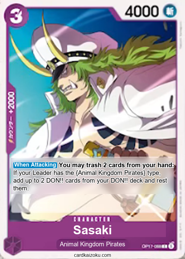 Sasaki One Piece TCG Card