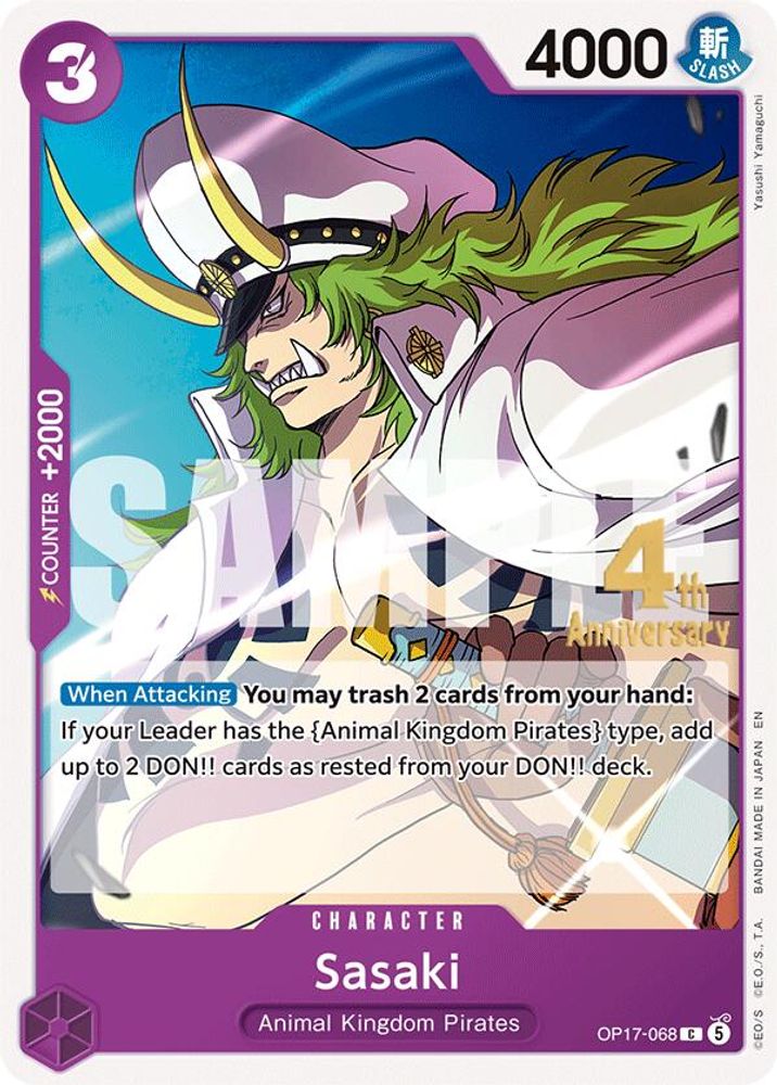 Sasaki One Piece TCG Card