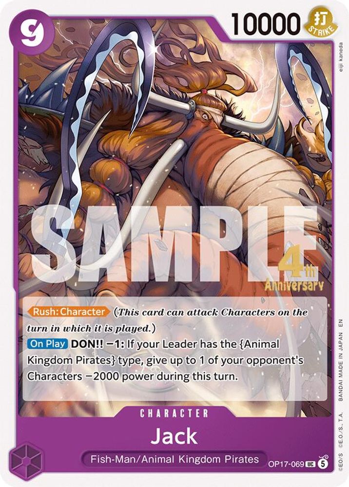 Jack One Piece TCG Card