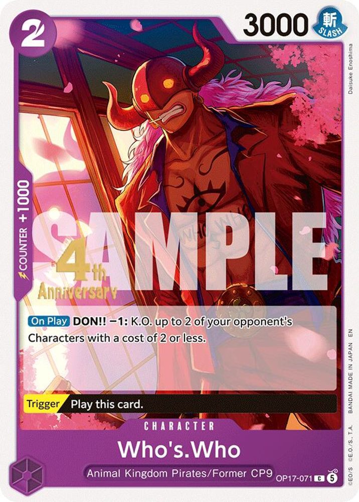Who's.Who One Piece TCG Card