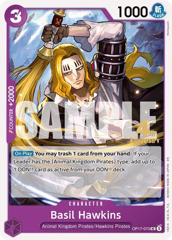 Basil Hawkins One Piece TCG Card