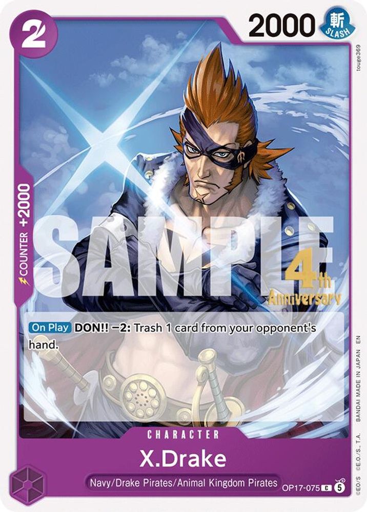 X.Drake One Piece TCG Card