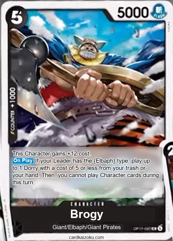 Brogy One Piece TCG Card