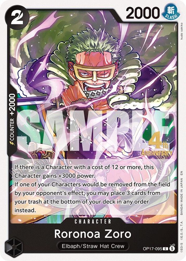 Roronoa Zoro One Piece TCG Card