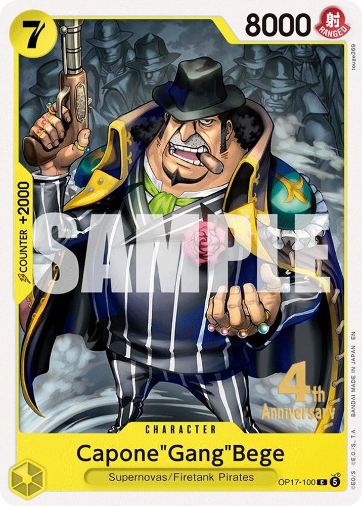 Capone"Gang"Bege One Piece TCG Card