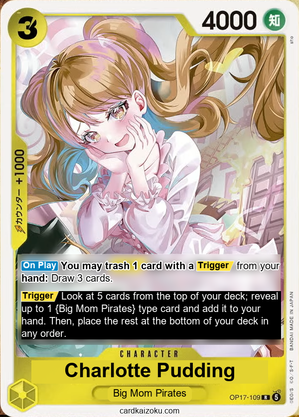 Charlotte Pudding One Piece TCG Card