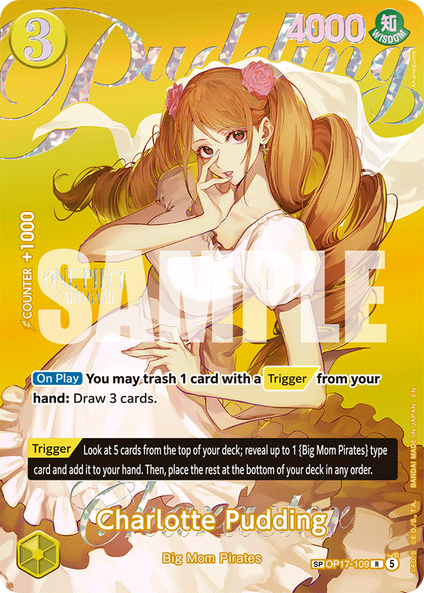 Charlotte Pudding One Piece TCG Card