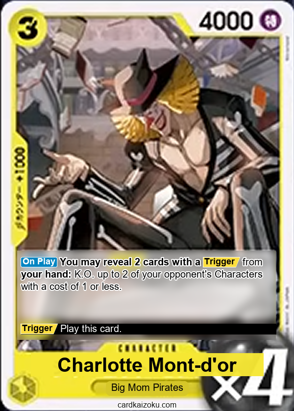 Charlotte Mont-d'or One Piece TCG Card