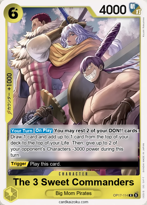 The 3 Sweet Commanders One Piece TCG Card