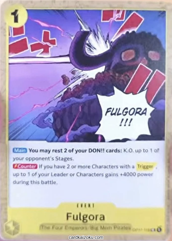 Fulgora One Piece TCG Card