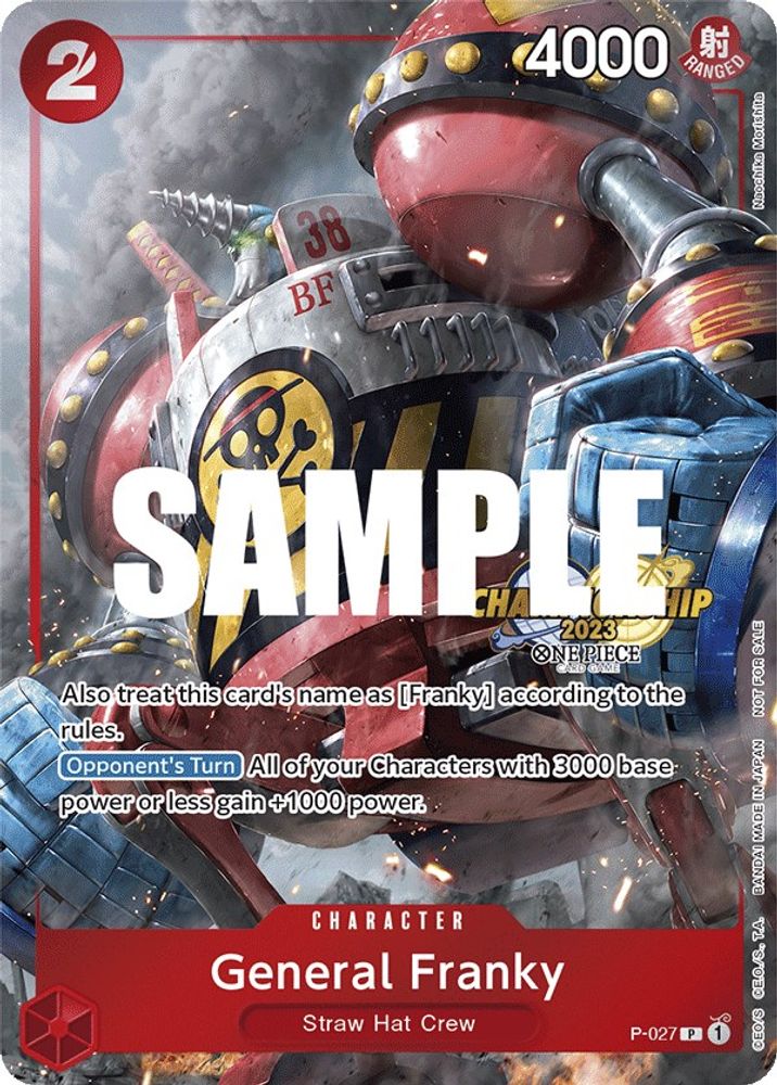 General Franky One Piece TCG Card