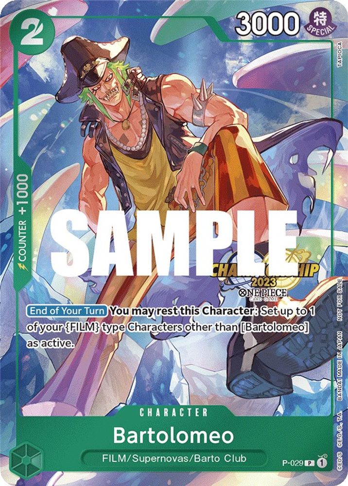 Bartolomeo One Piece TCG Card