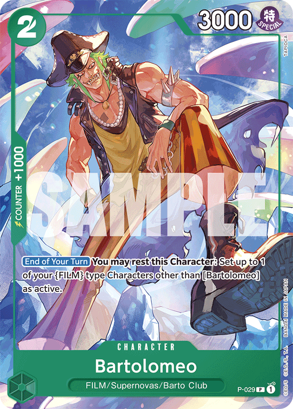 Bartolomeo One Piece TCG Card
