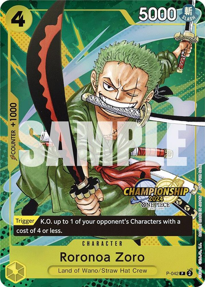 Roronoa Zoro One Piece TCG Card