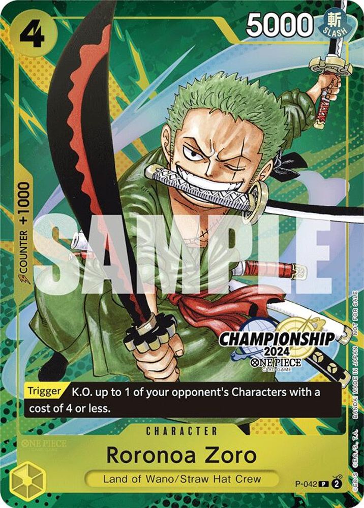 Roronoa Zoro One Piece TCG Card