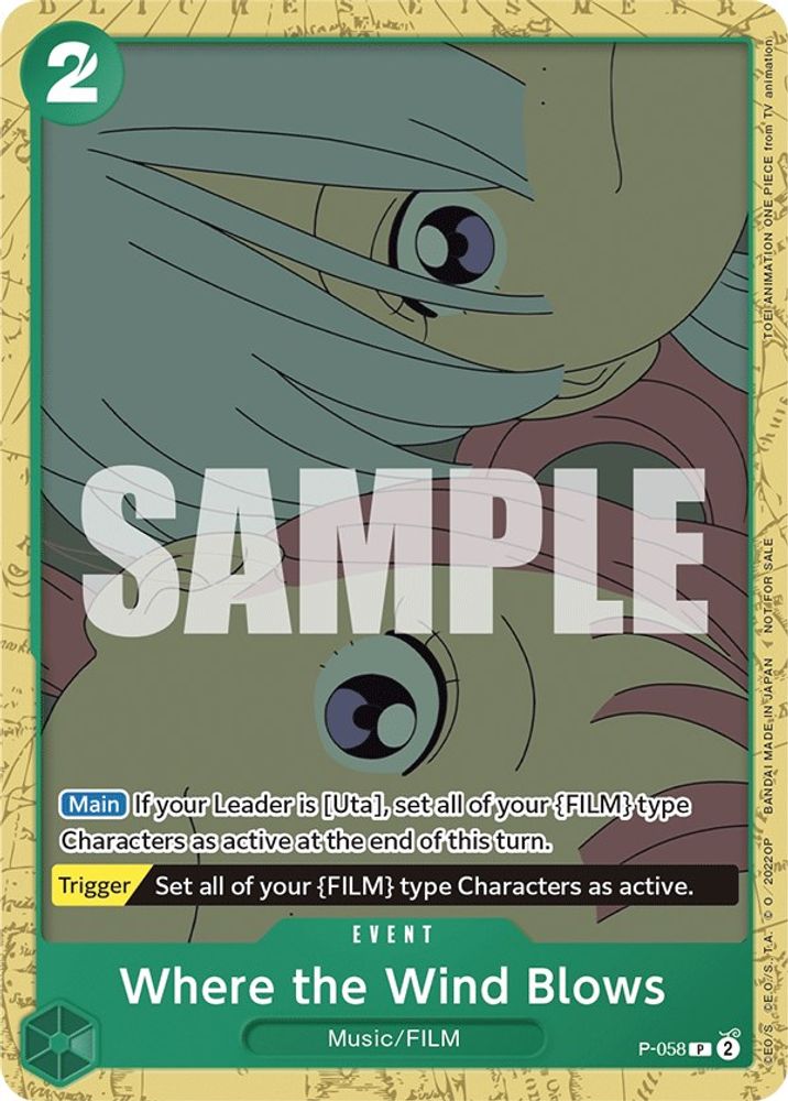 Where the Wind Blows One Piece TCG Card