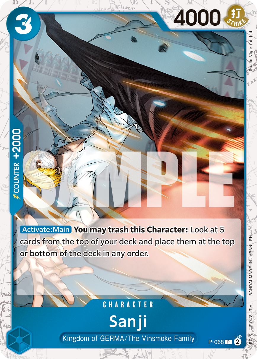 Sanji One Piece TCG Card