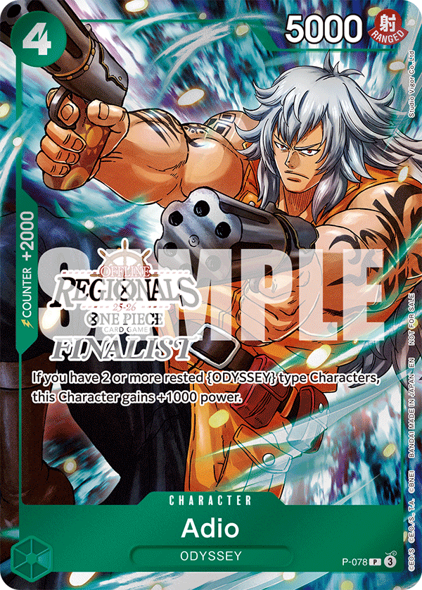 Adio One Piece TCG Card