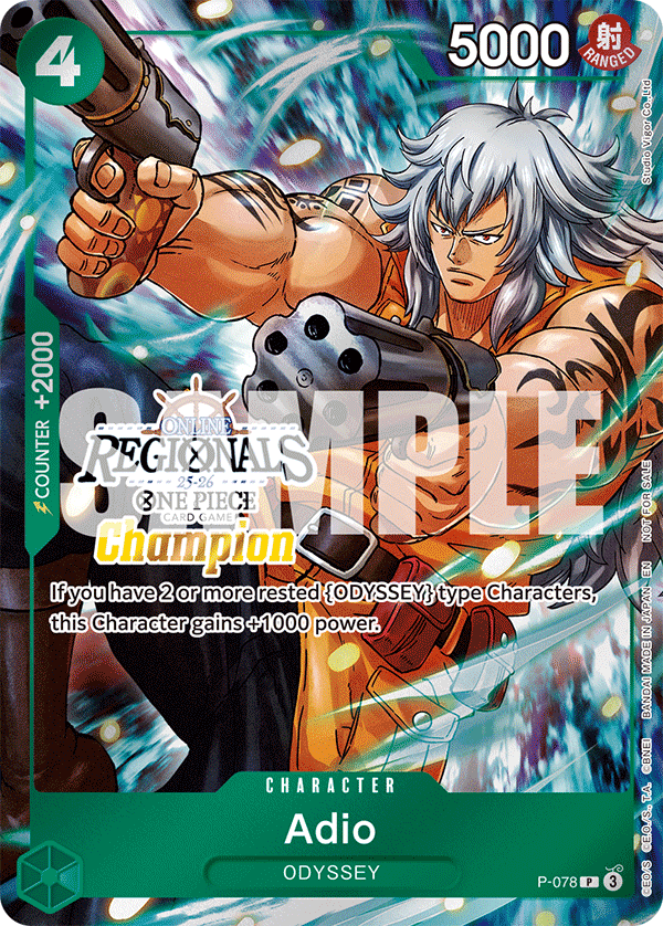 Adio One Piece TCG Card