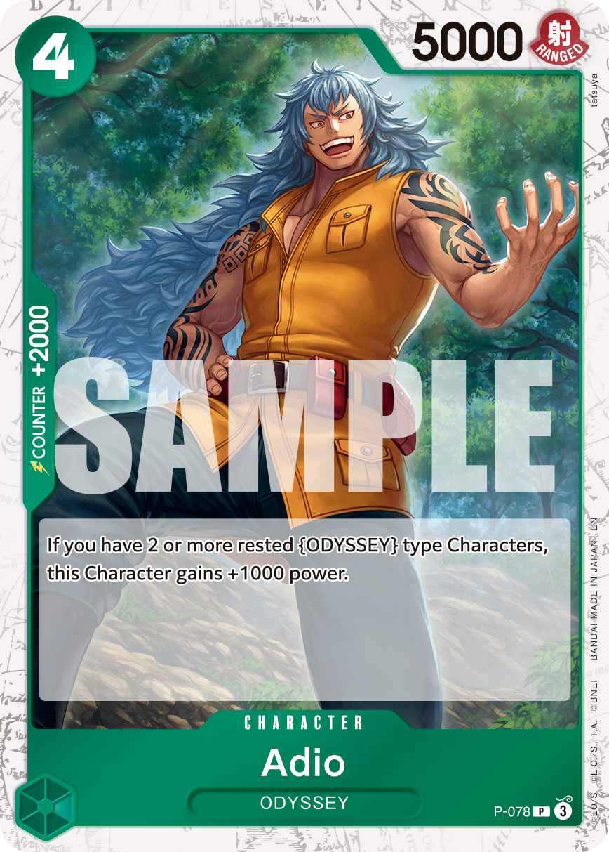 Adio One Piece TCG Card