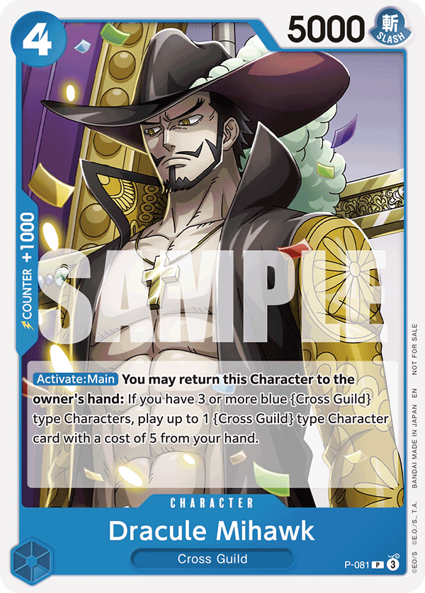 Dracule Mihawk One Piece TCG Card
