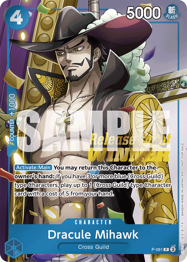 Dracule Mihawk One Piece TCG Card