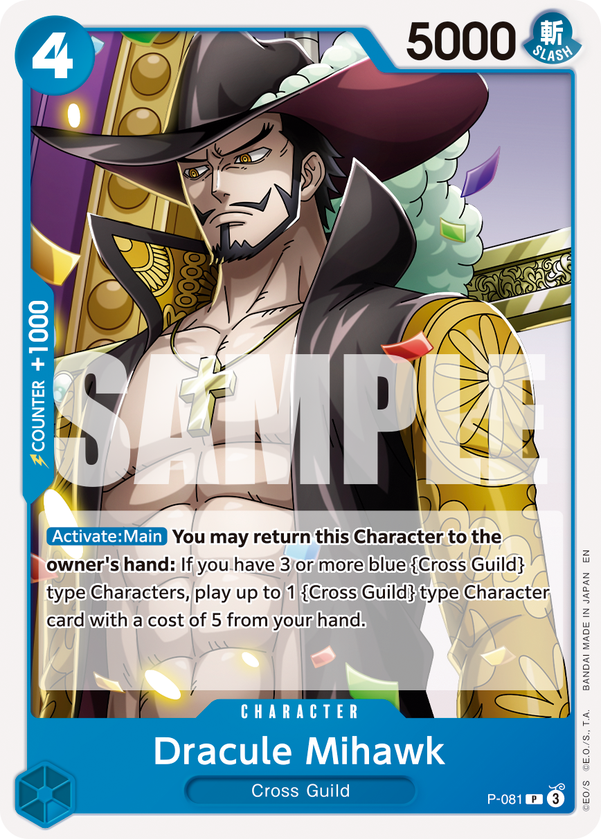 Dracule Mihawk One Piece TCG Card