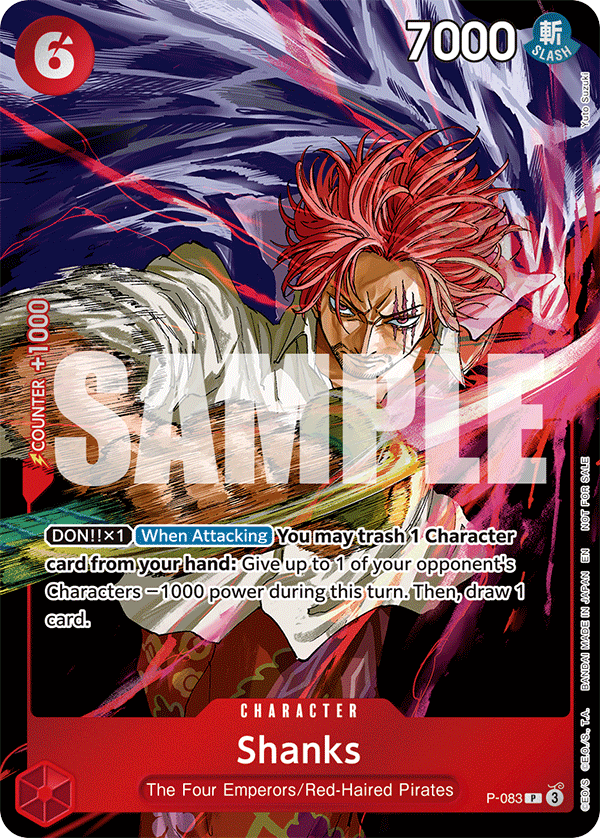 Shanks One Piece TCG Card