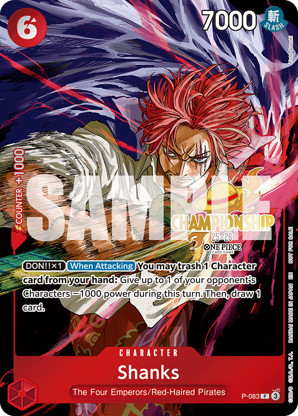 Shanks One Piece TCG Card