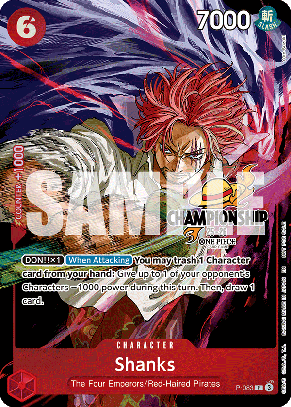Shanks One Piece TCG Card
