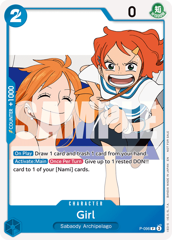Girl One Piece TCG Card