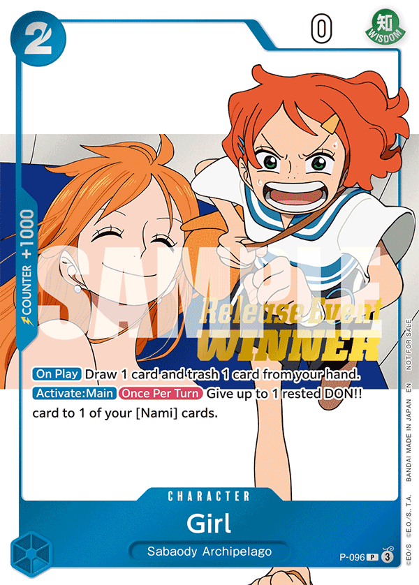 Girl One Piece TCG Card
