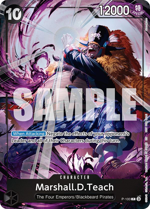 Marshall.D.Teach One Piece TCG Card