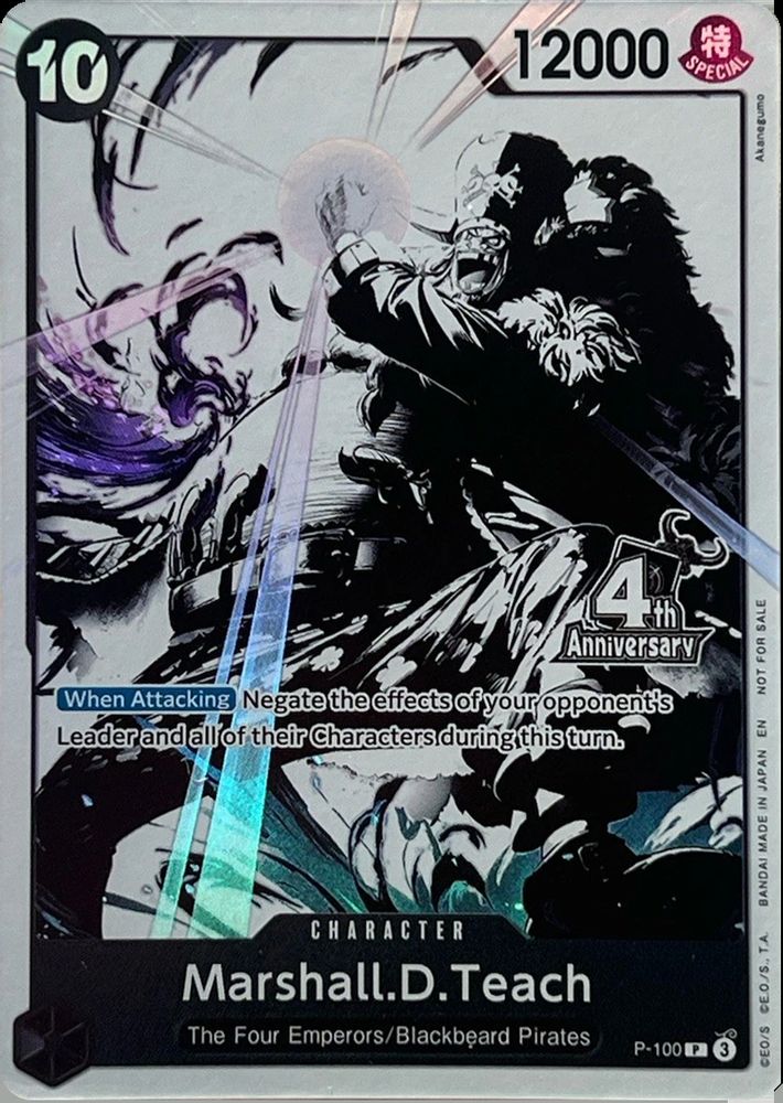 Marshall.D.Teach One Piece TCG Card