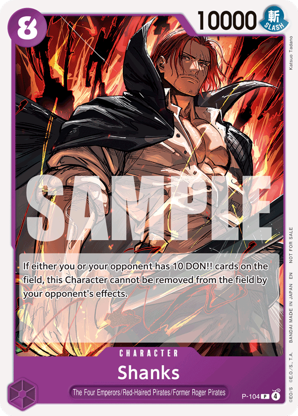 Shanks One Piece TCG Card