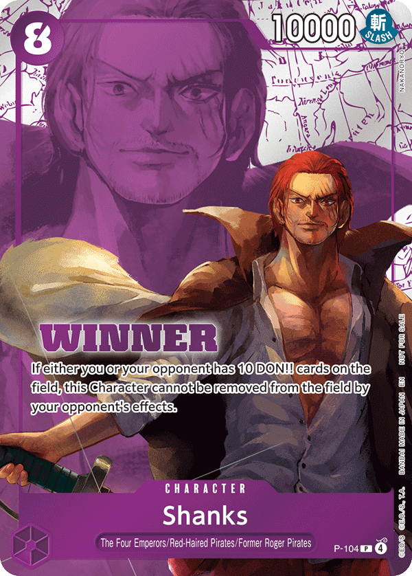 Shanks One Piece TCG Card