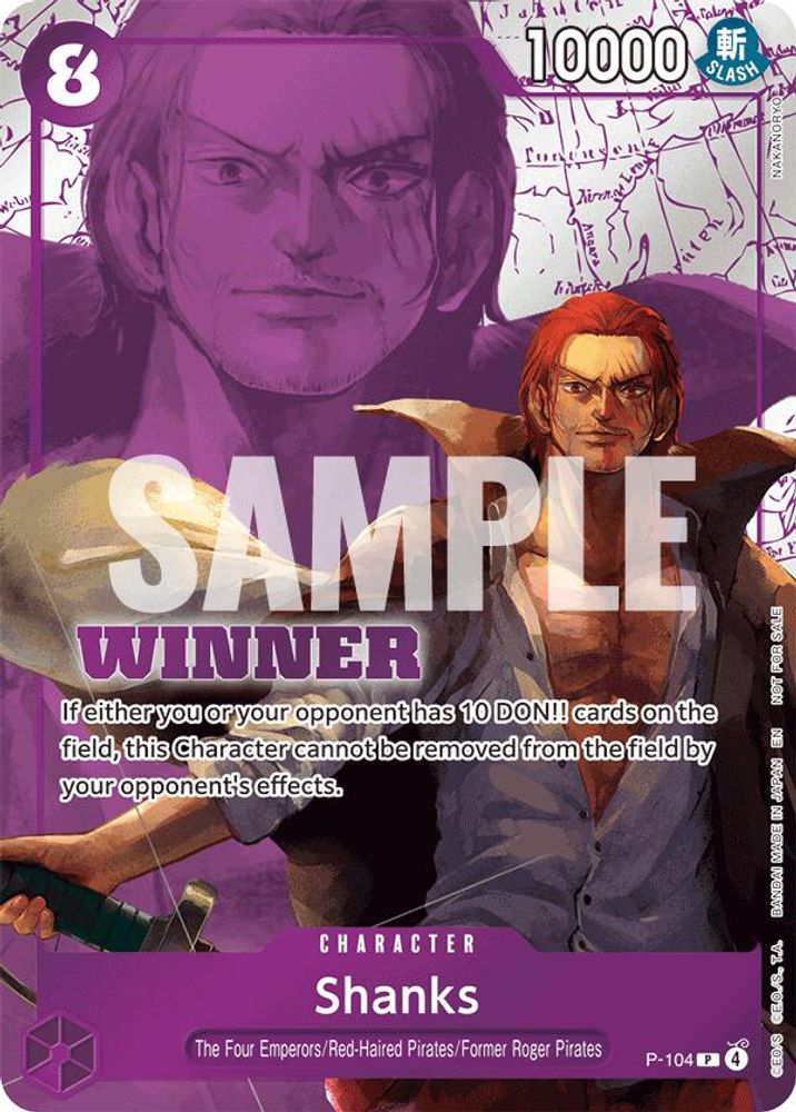 Shanks One Piece TCG Card