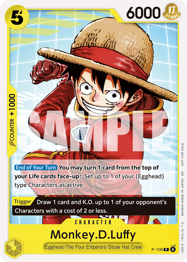 Monkey.D.Luffy One Piece TCG Card
