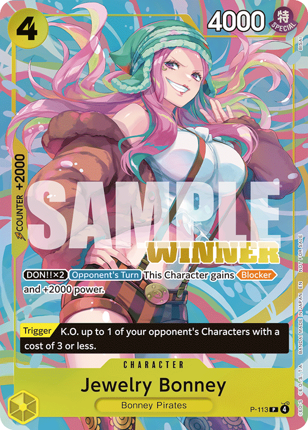 Jewelry Bonney One Piece TCG Card