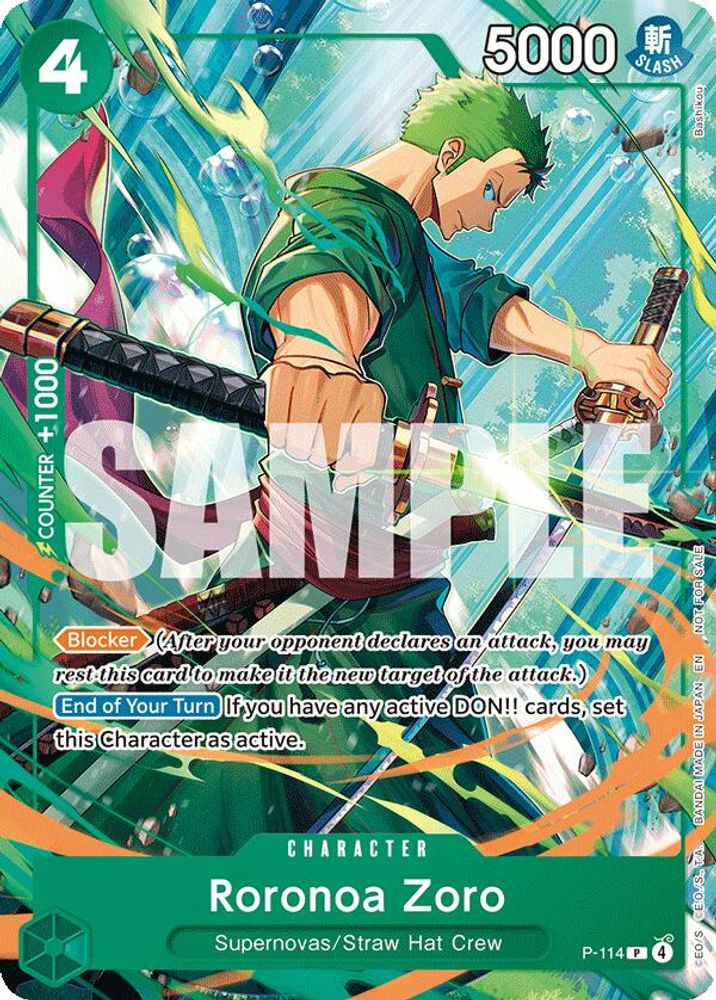 Roronoa Zoro One Piece TCG Card