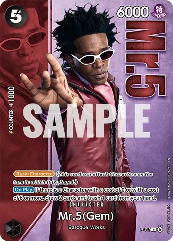 Mr.5 One Piece TCG Card