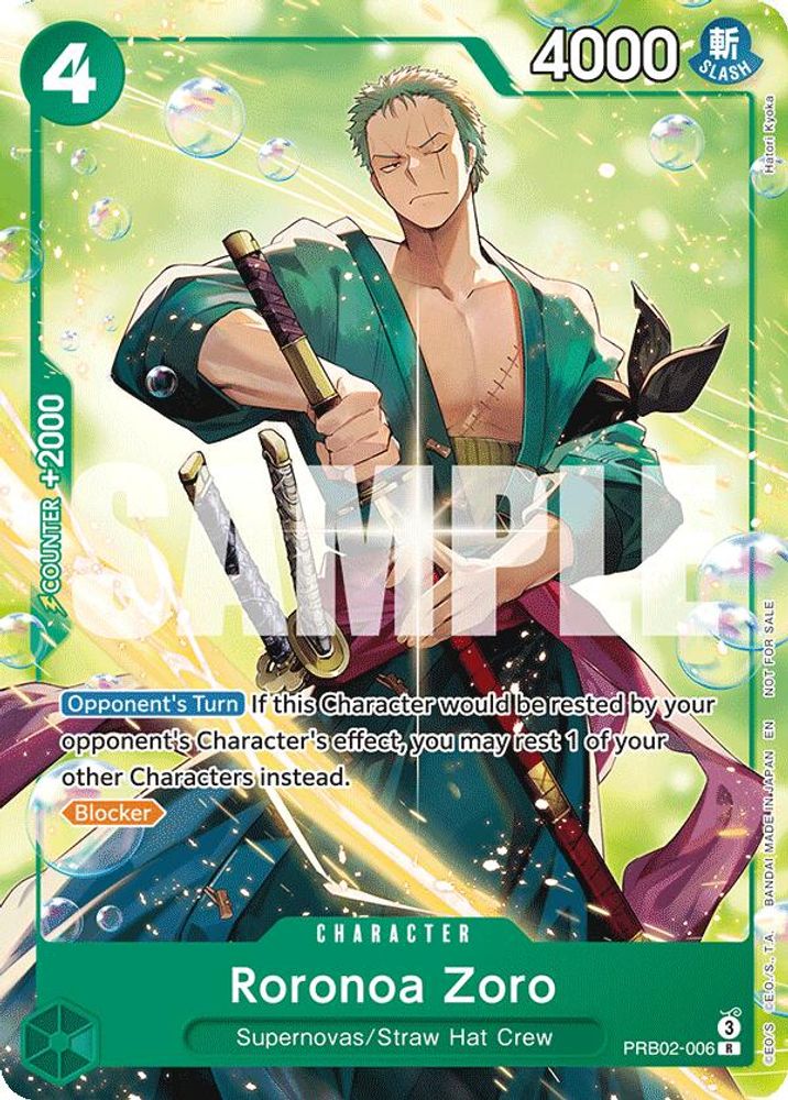 Roronoa Zoro One Piece TCG Card