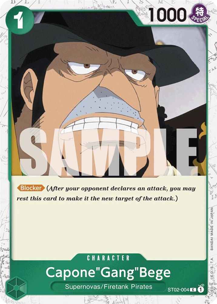 Capone"Gang"Bege One Piece TCG Card