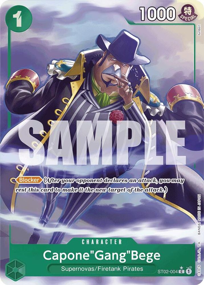 Capone"Gang"Bege One Piece TCG Card