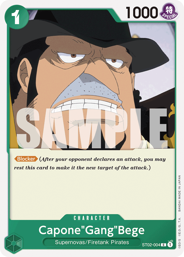 Capone"Gang"Bege One Piece TCG Card