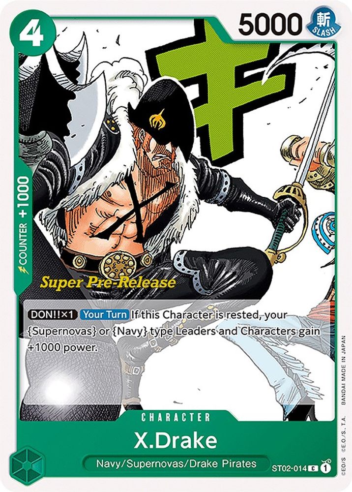 X.Drake One Piece TCG Card