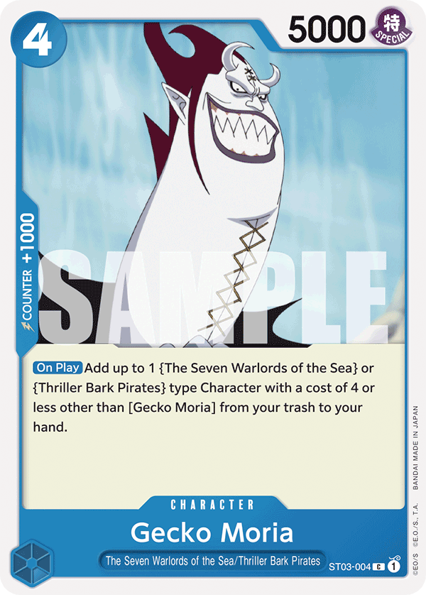 Gecko Moria One Piece TCG Card