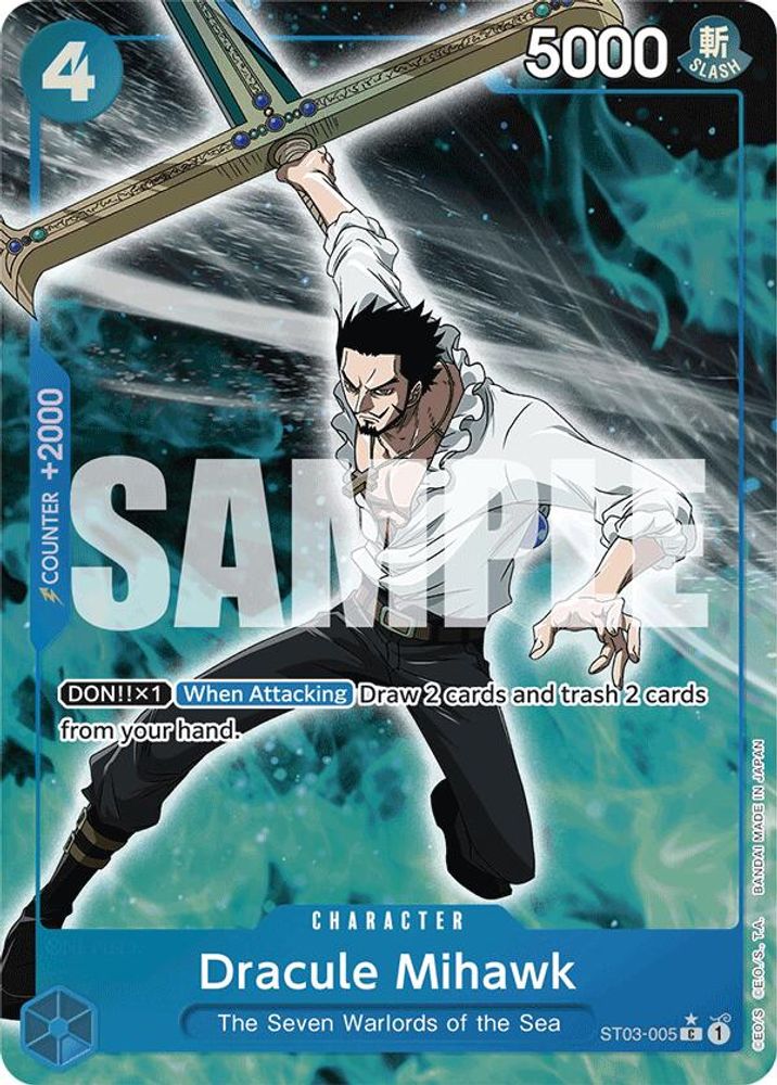 Dracule Mihawk One Piece TCG Card
