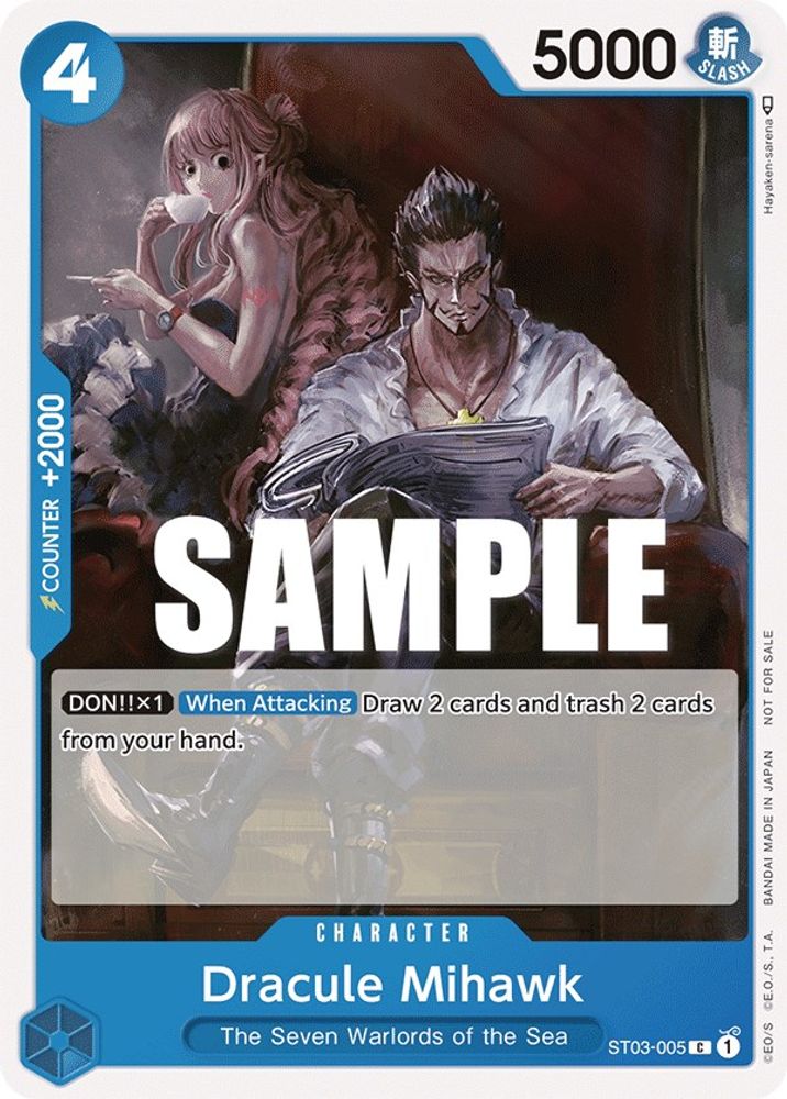 Dracule Mihawk One Piece TCG Card